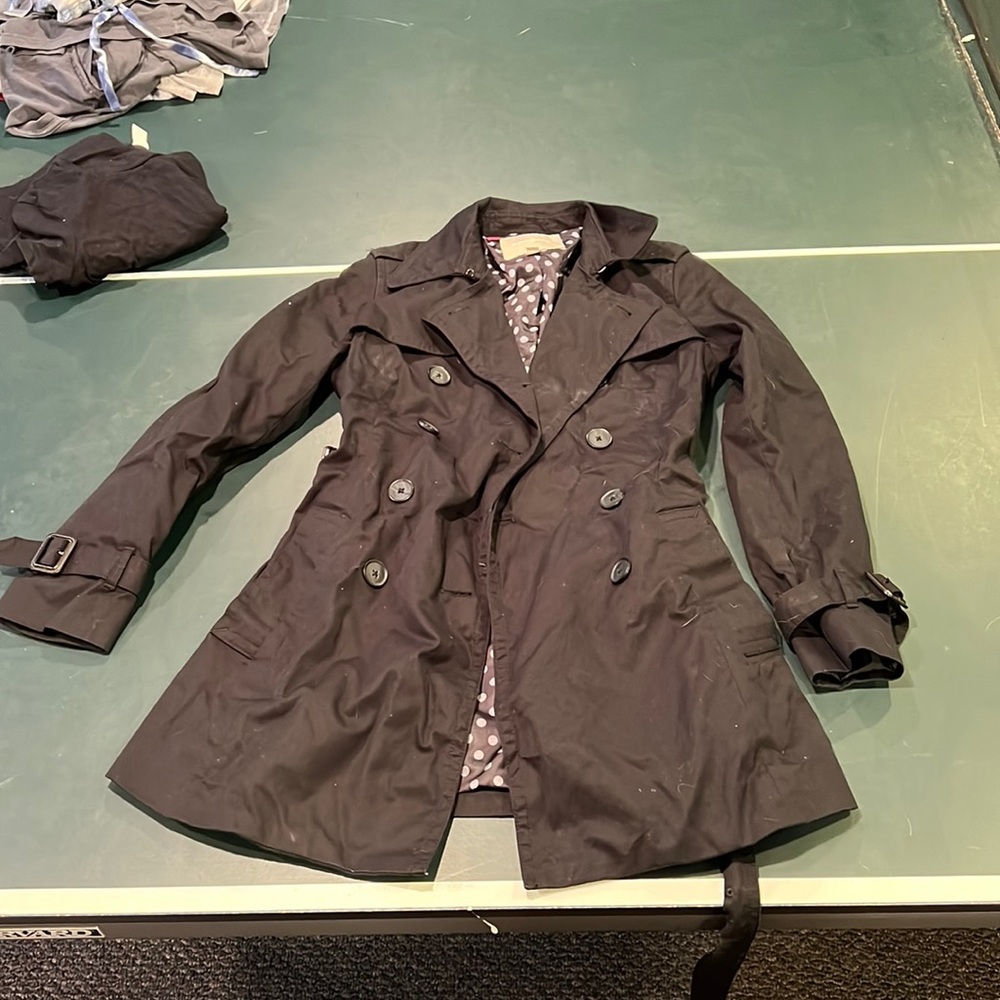 Black pea coat